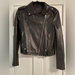 Blanknyc black faux leather jacket size xs